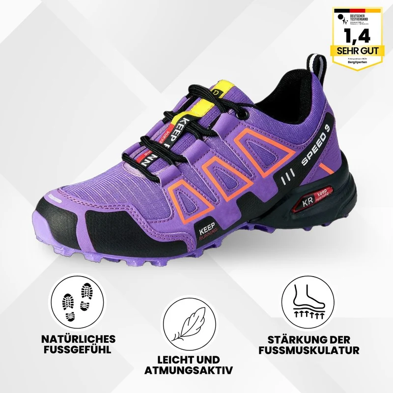 Trekking- & Wanderschuhe ergonomisch schmerzlindernd | rutschfeste Sohle & wasserdicht | ultraleicht, stabil für Alltag & Outdoor