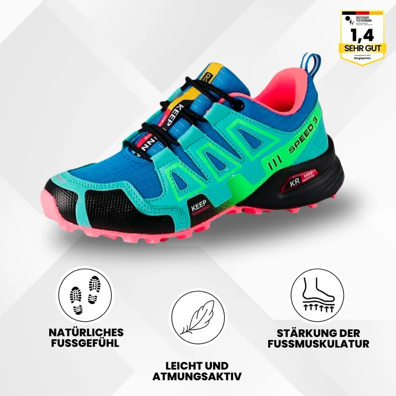 Trekking- & Wanderschuhe ergonomisch schmerzlindernd | rutschfeste Sohle & wasserdicht | ultraleicht, stabil für Alltag & Outdoor