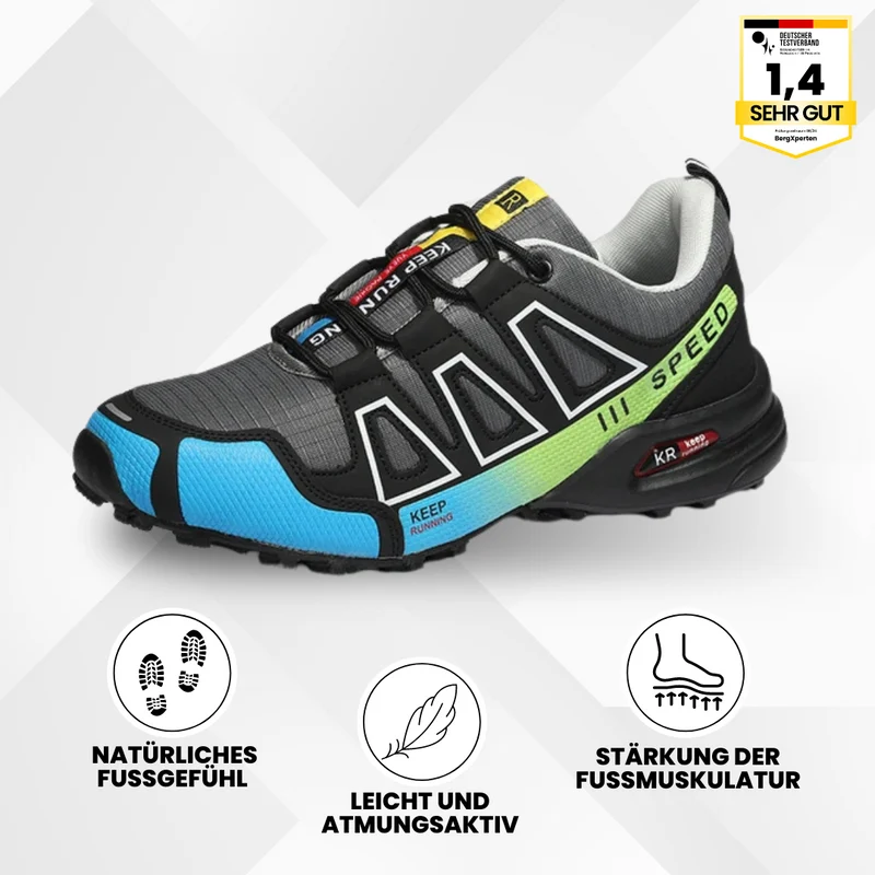 Trekking- & Wanderschuhe ergonomisch schmerzlindernd | rutschfeste Sohle & wasserdicht | ultraleicht, stabil für Alltag & Outdoor