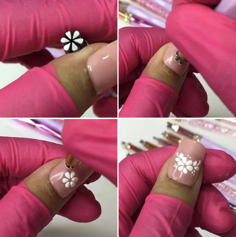 StempelPerfekt™ Nail Art Stempelstift | Präzise Poliermuster | Schnelltrocknende Tinte | Kompakt & Einfach zu Reinigen