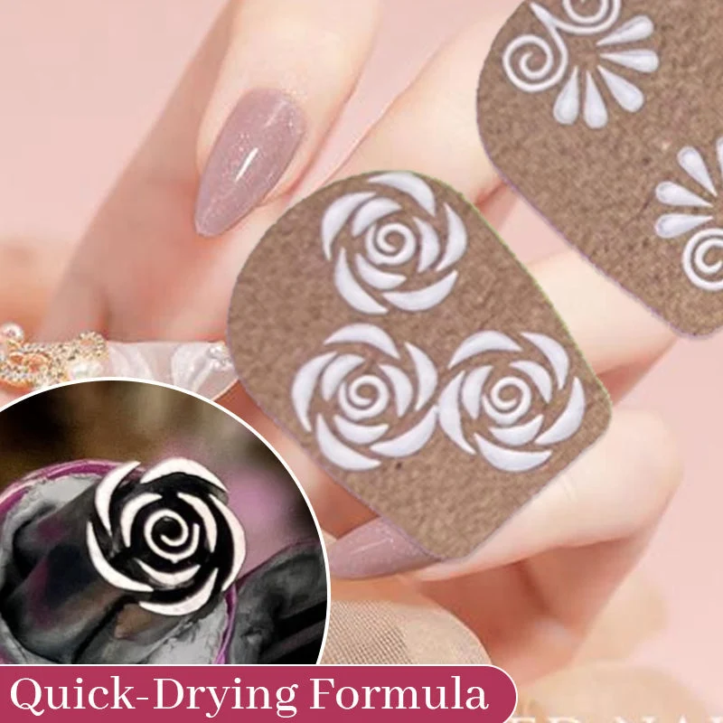 StempelPerfekt™ Nail Art Stempelstift | Präzise Poliermuster | Schnelltrocknende Tinte | Kompakt & Einfach zu Reinigen