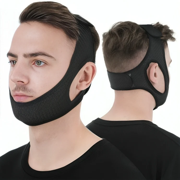 Anti-Schnarch Kiefergurt | ApneaFix | Verstellbar & Atmungsaktiv | Für Männer & Frauen