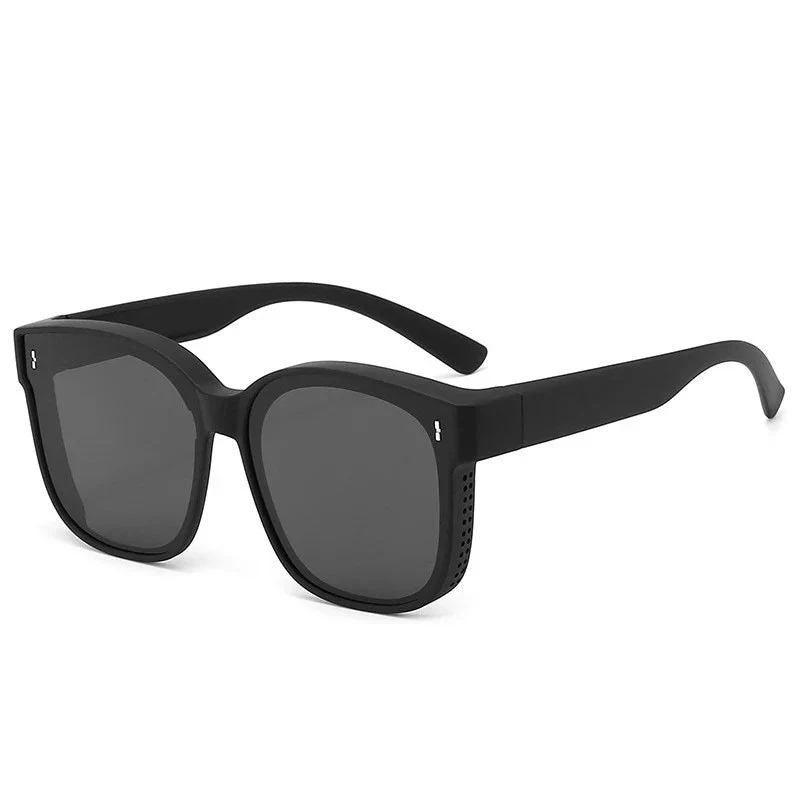 Überbrille mit UV400 Schutz für Damen & Herren | Sonnenbrille zum Überziehen über Sehhilfe | leichte Outdoor & Reisebrille