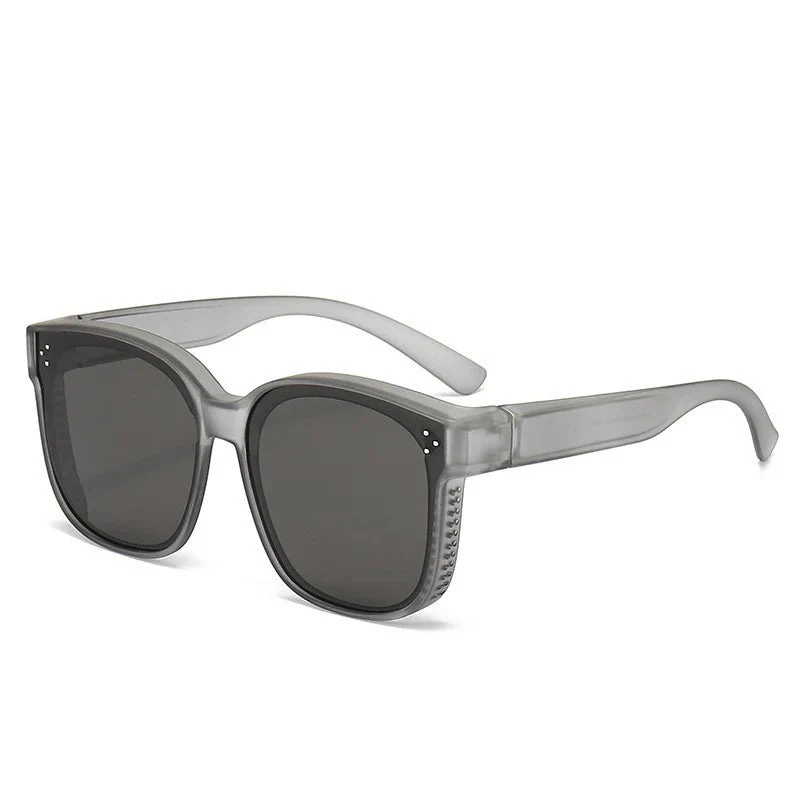 Überbrille mit UV400 Schutz für Damen & Herren | Sonnenbrille zum Überziehen über Sehhilfe | leichte Outdoor & Reisebrille