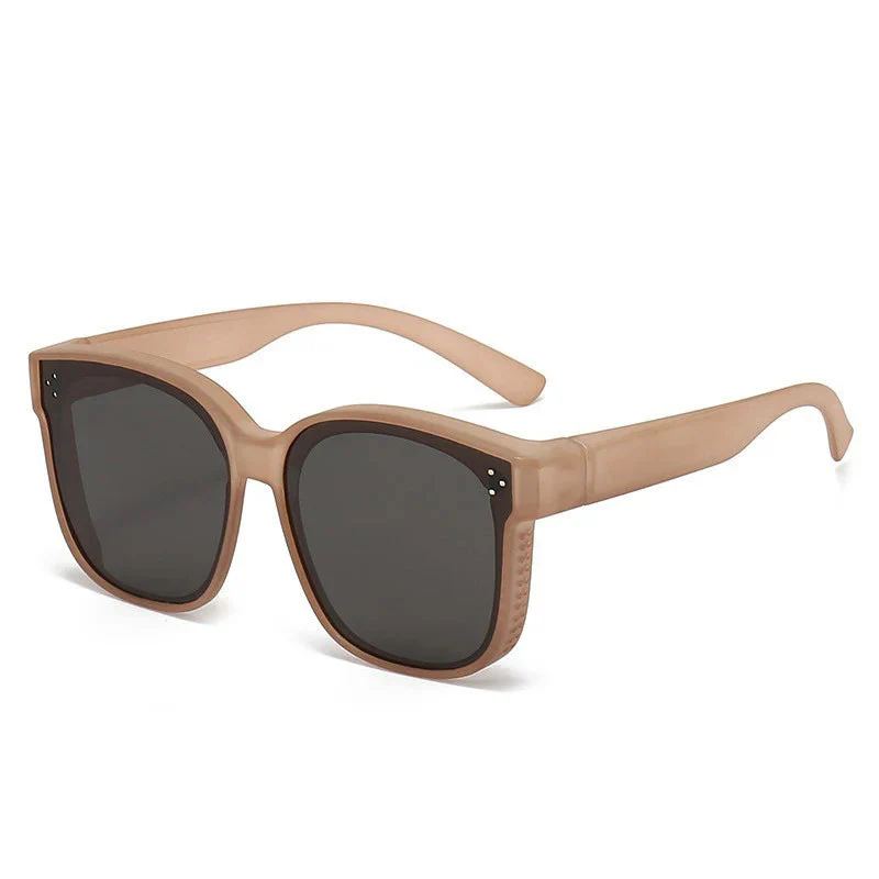 Überbrille mit UV400 Schutz für Damen & Herren | Sonnenbrille zum Überziehen über Sehhilfe | leichte Outdoor & Reisebrille