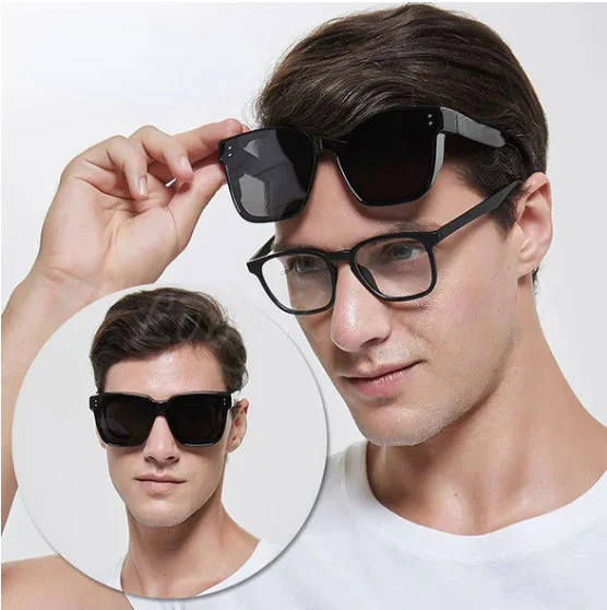 Überbrille mit UV400 Schutz für Damen & Herren | Sonnenbrille zum Überziehen über Sehhilfe | leichte Outdoor & Reisebrille