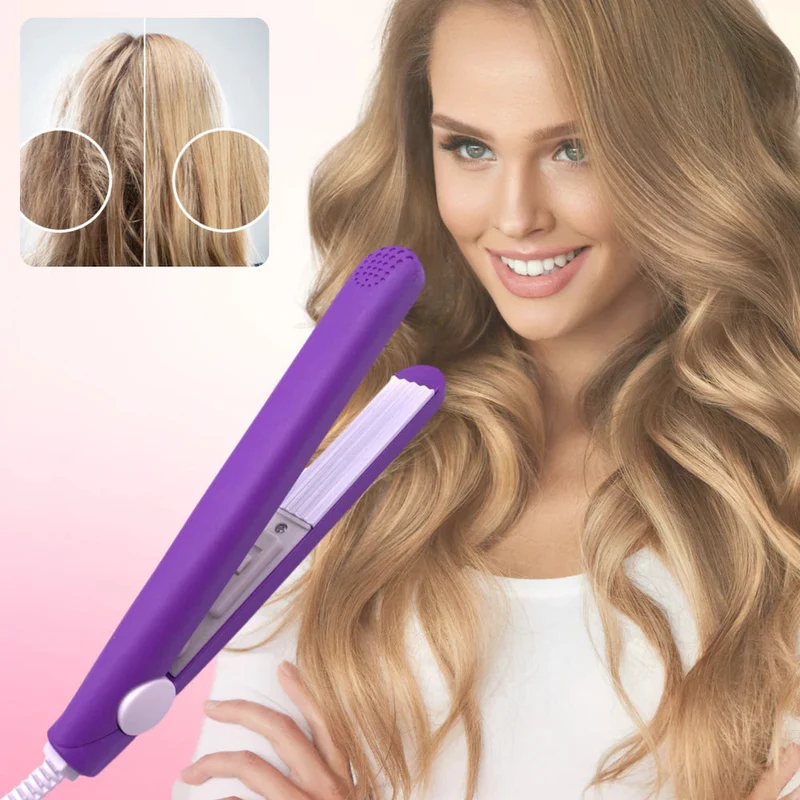 Mini Lockenstab mit Keramik 2-in-1 | Kompakt & reisefreundlich | 190°C Konstante Temperatur, für Locken & Glätten