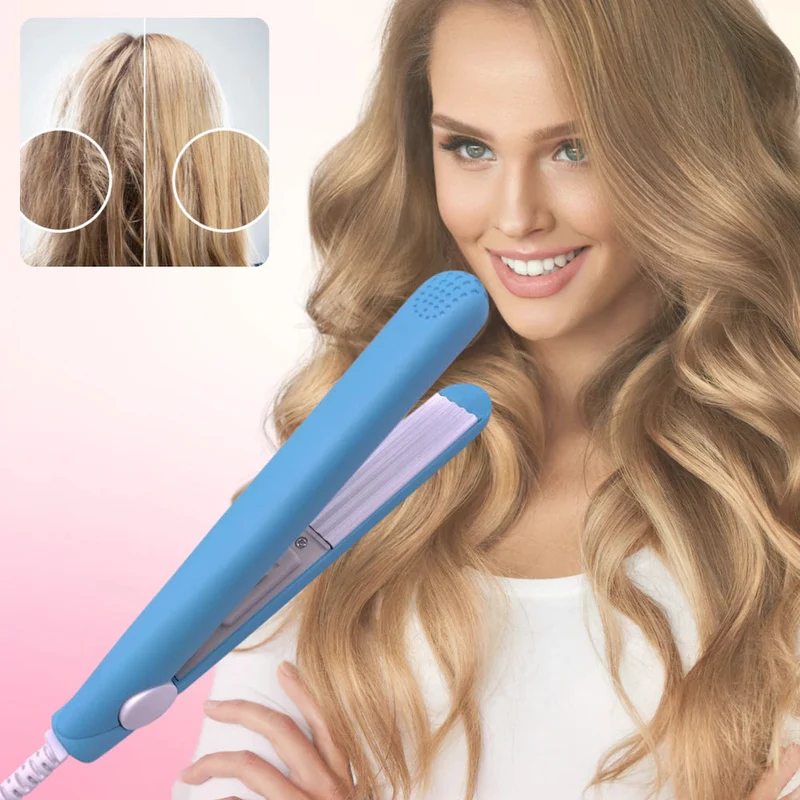 Mini Lockenstab mit Keramik 2-in-1 | Kompakt & reisefreundlich | 190°C Konstante Temperatur, für Locken & Glätten