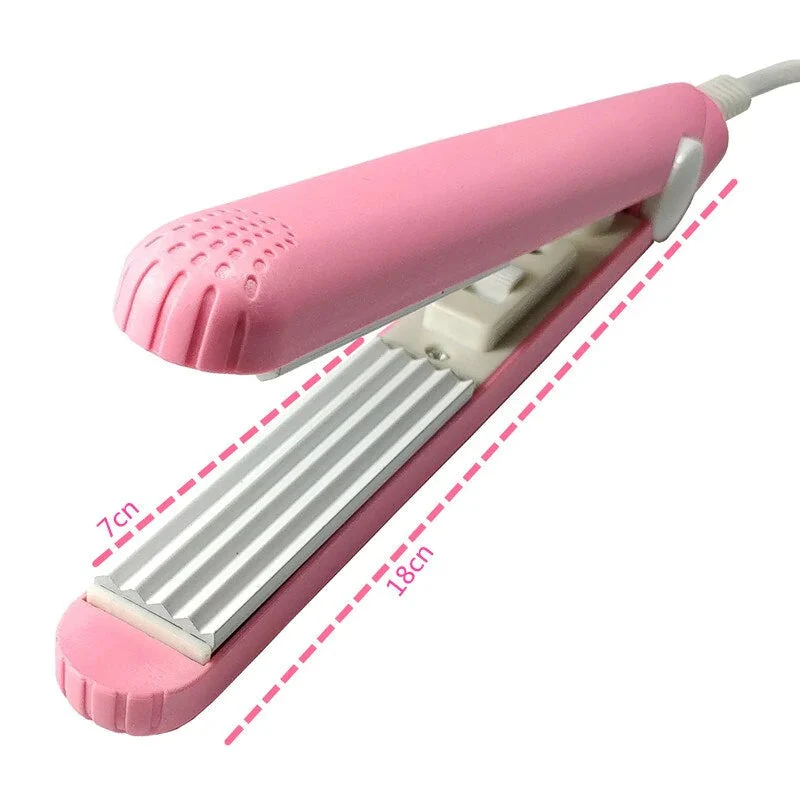 Mini Lockenstab mit Keramik 2-in-1 | Kompakt & reisefreundlich | 190°C Konstante Temperatur, für Locken & Glätten