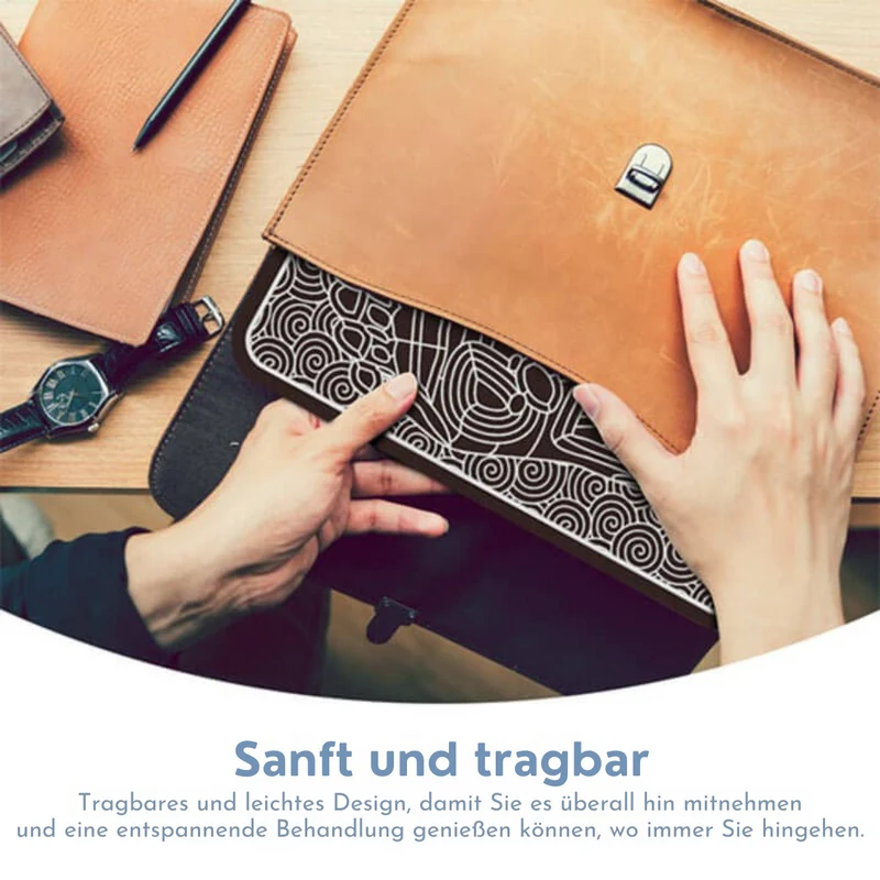 EMS Fußmassagegerät elektrisch | Regenerations-Matte gegen müde Beine | Mit Intensitätsstufen & USB | Faltbar & mobil