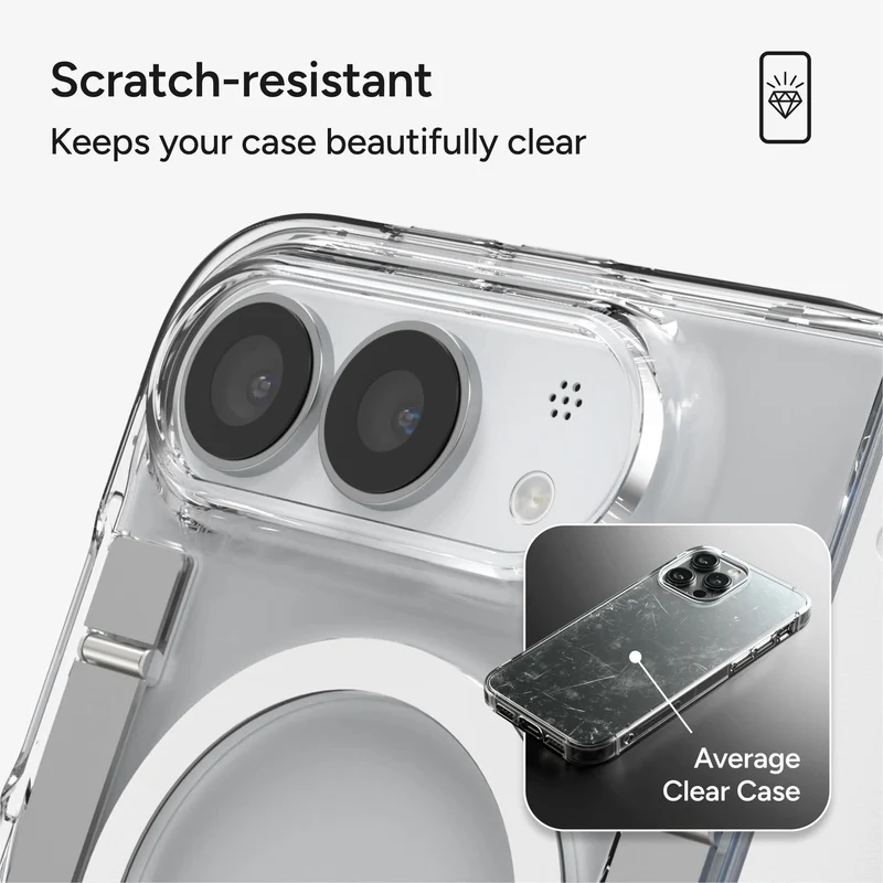 ZAGG Crystal Palace Snap KickStand case for iPhone Fold (Clear)