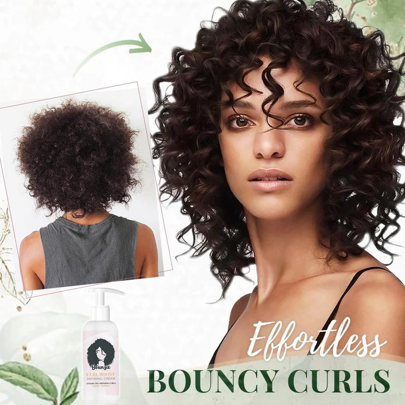 Lockencreme für definierte Curls | Anti-Frizz Curl Booster 50 ml | Ohne Hitze | 1+1 Set