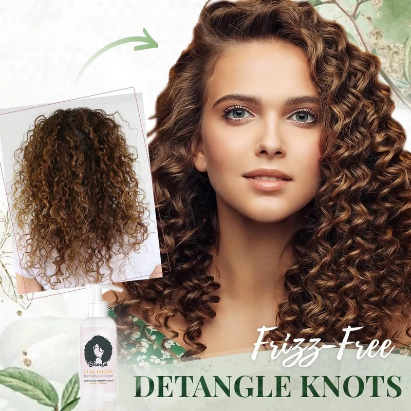 Lockencreme für definierte Curls | Anti-Frizz Curl Booster 50 ml | Ohne Hitze | 1+1 Set