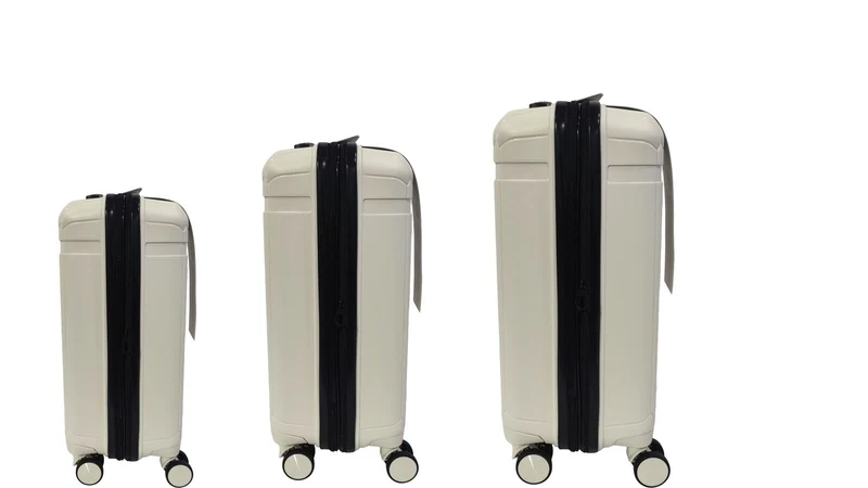 FUTURA 3pcs Set Luggage Trolley Suitcases Travel Bags 20/24/28" - Bone