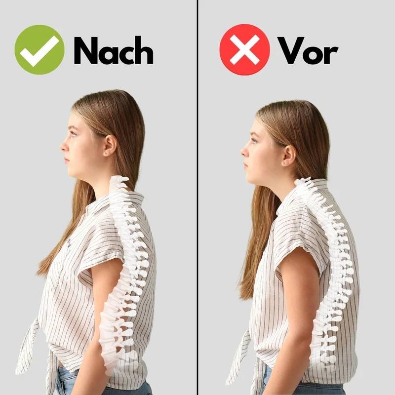 Rückenhaltungskorrektor verstellbar | Rückenstütze für Haltung & Komfort | Atmungsaktive Rückenbandage