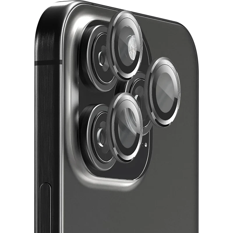 EFM Camera Lens Screen Armour for iPhone 16 Pro/16 Pro Max (Carbon)