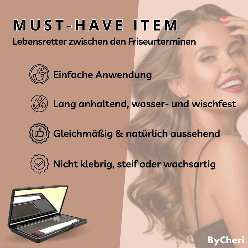 Haar Puder Ansatz Abdeckung | Grauhaar Kaschierung & Haarverdichtung | Wasserfestes Haar Make-up Set