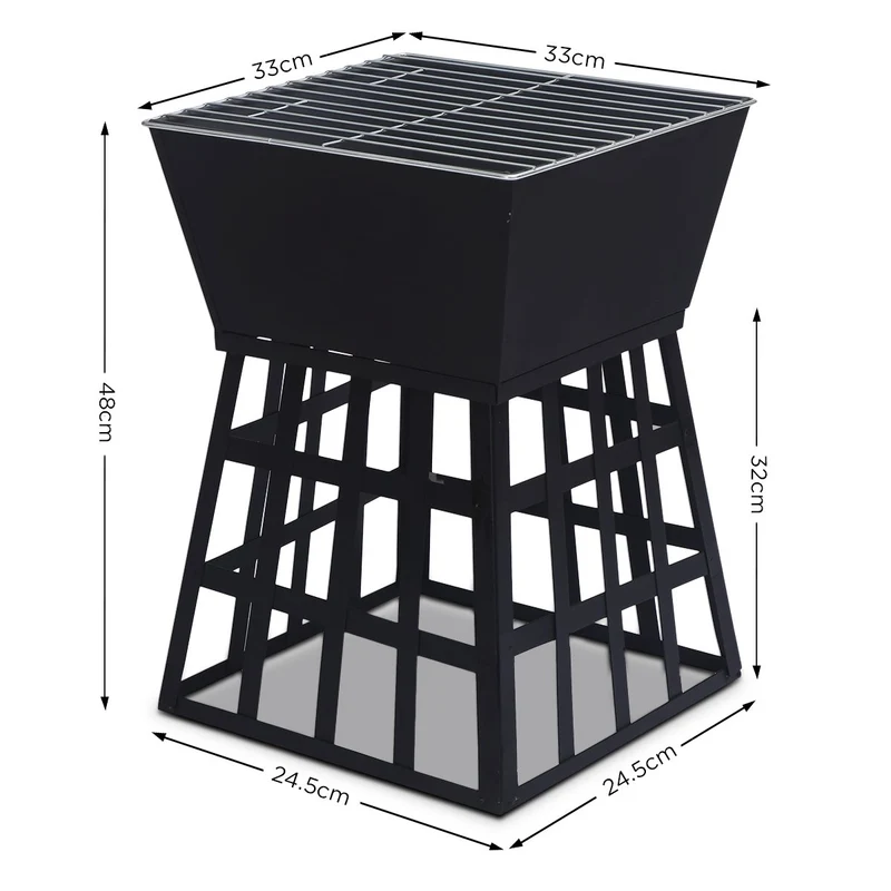 Wallaroo Portable Outdoor Fire Pit for BBQ, Grilling & Camping Cooking