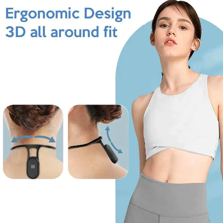 Tragbares Nackenmassagegerät kabellos | Vibrationsmassage für Nacken & Schultern | leicht & ergonomisch | Neck & Shoulder Relax