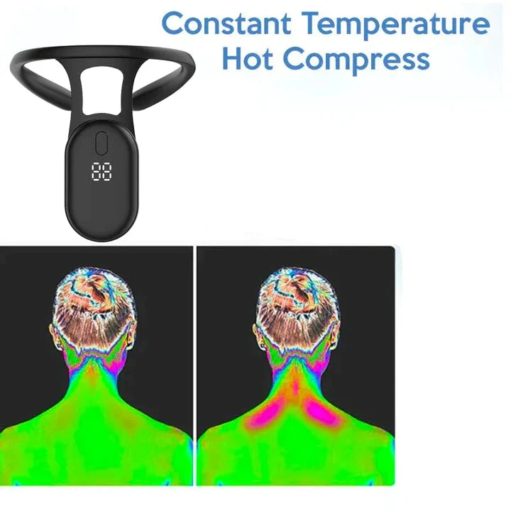 Tragbares Nackenmassagegerät kabellos | Vibrationsmassage für Nacken & Schultern | leicht & ergonomisch | Neck & Shoulder Relax