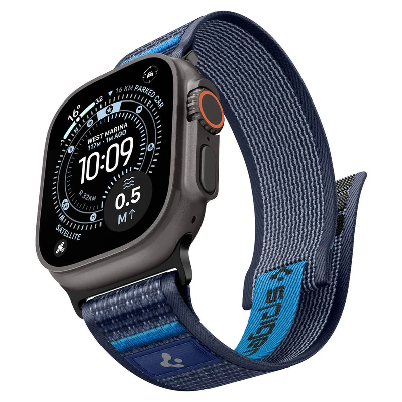 Spigen Apple Watch 49mm 46mm 45mm 44mm 42mm Athlex Air 2 Band (Active Navy Blue)