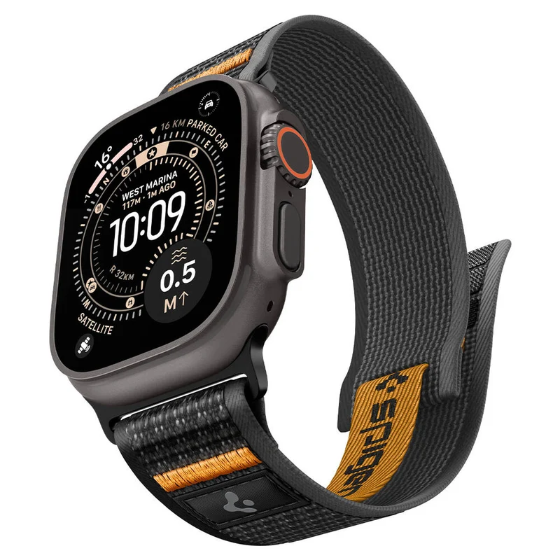 Spigen Apple Watch 49mm 46mm 45mm 44mm 42mm Athlex Air 2 Band (Active Black Orange)