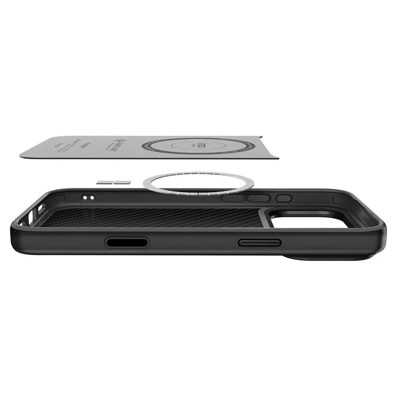 SPIGEN Enzo Aramid Camera Control Button MagSafe Case for iPhone 18 Pro/17 Pro (Black)