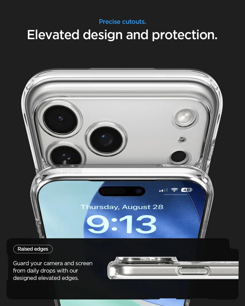 SPIGEN Ultra Hybrid Zero One MagSafe Case for iPhone 18 Pro/17 Pro (Zero One Black)