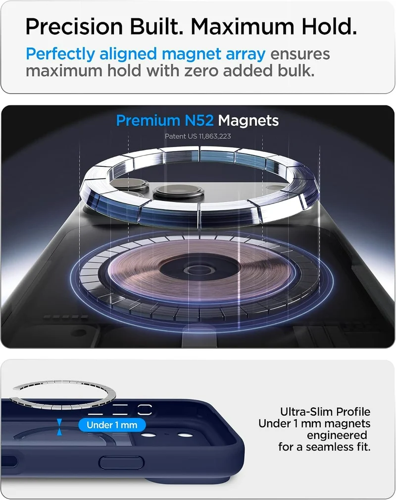 SPIGEN Ultra Hybrid MagSafe Case for iPhone 18 Pro Max/17 Pro Max (Frost Deep Blue)