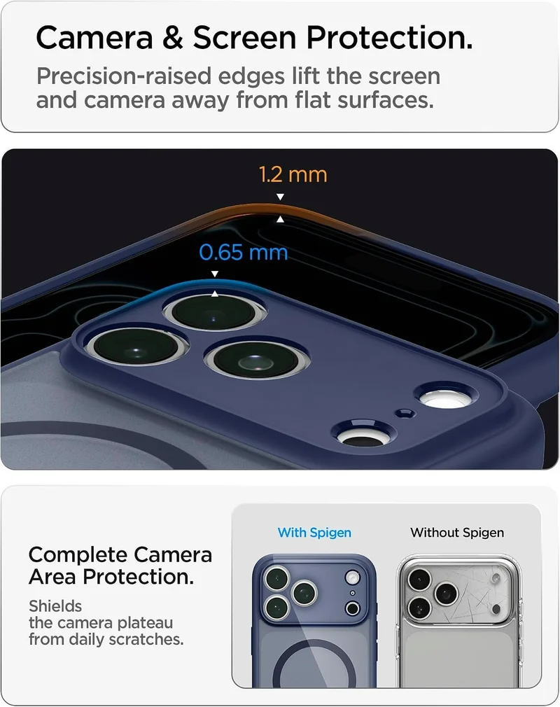 SPIGEN Ultra Hybrid MagSafe Case for iPhone 18 Pro Max/17 Pro Max (Frost Deep Blue)