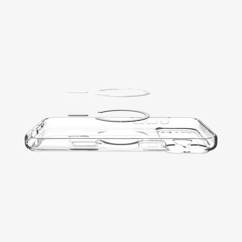 SPIGEN Ultra Hybrid MagSafe Case for iPhone 18 Pro Max/17 Pro Max (Clear Case/Orange Ring)