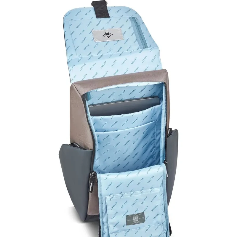 Delsey Securflap 15.6" Laptop Backpack Brown