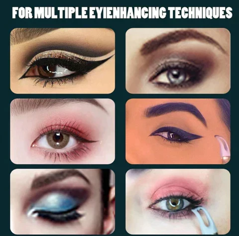 1 + 1 Gratis | Eyeliner Formwerkzeug | Präzise Linien & Winged Look | Für Anfänger & Profis