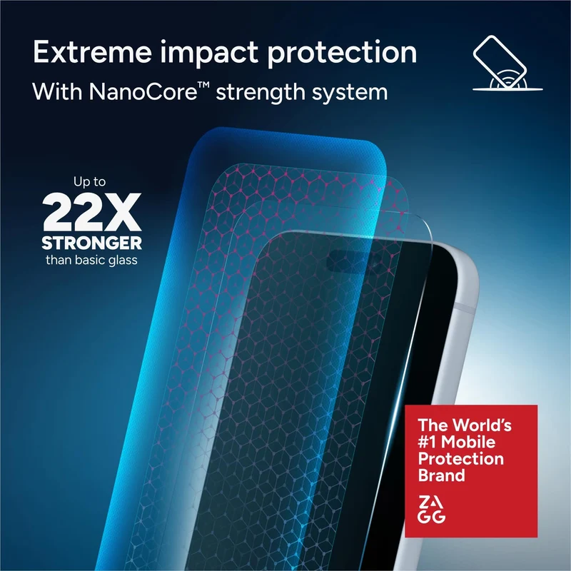 ZAGG InvisibleShield Glass XTR6 Screen Protector for iPhone 18 Pro Max/ 17 Pro Max
