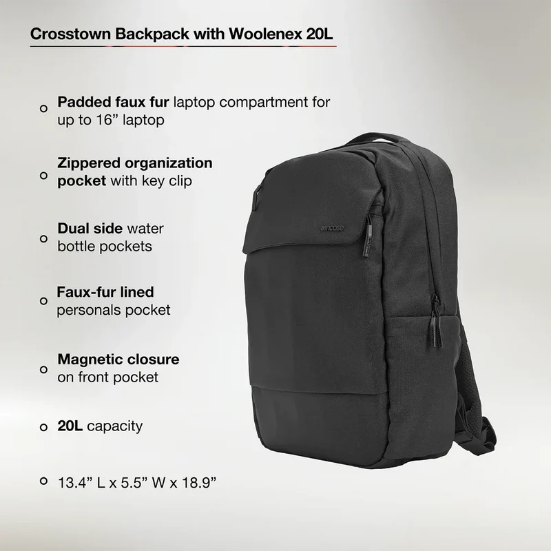 Incase Crosstown Backpack 20L - Black