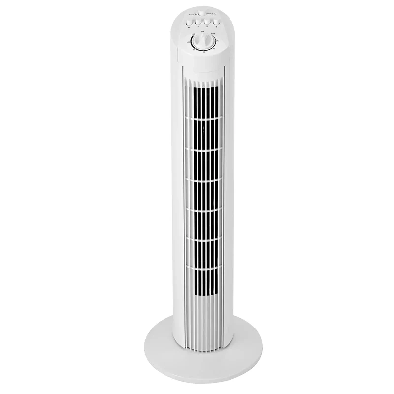 Sheffield 74cm Tower Oscillating Fan w/ 3-Speeds & Timer in White