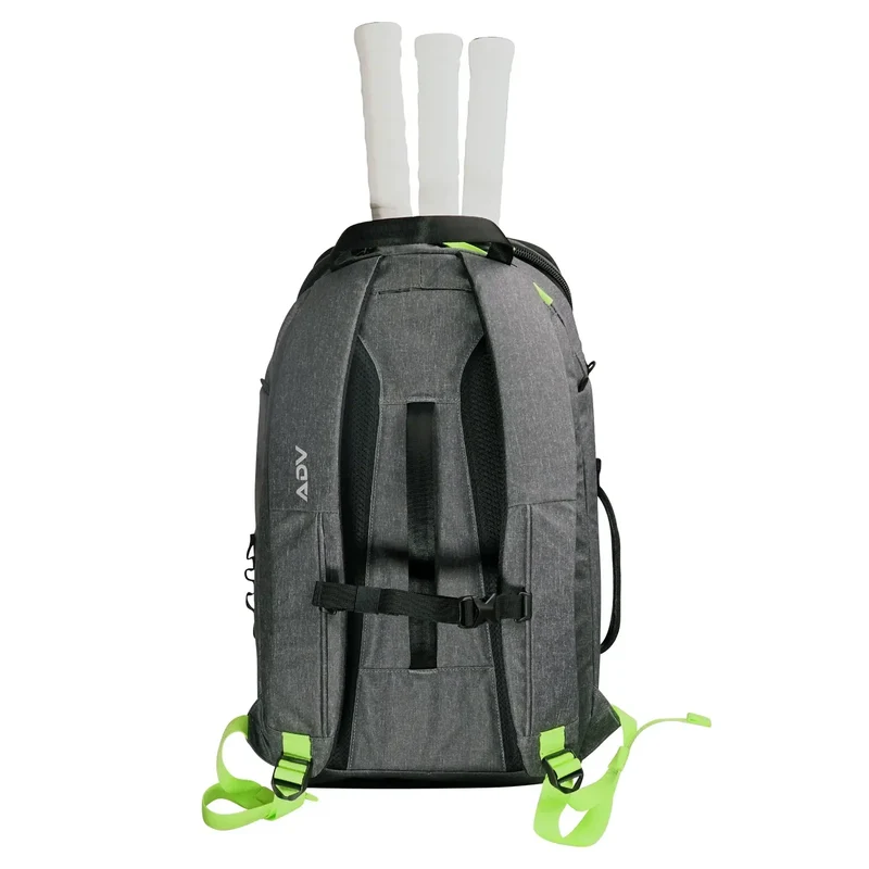 ADV Tennis Backpack V2 Bag (3 Racquet Capacity) with 16" Laptop Sleeve + Cooler in Volt Charcoal