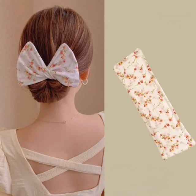 Haarspange mit Schleife für Damen & Mädchen | Charmantes Accessoire für Zopf & Half-Up | Schnell befestigt, alltagstauglich & festlich