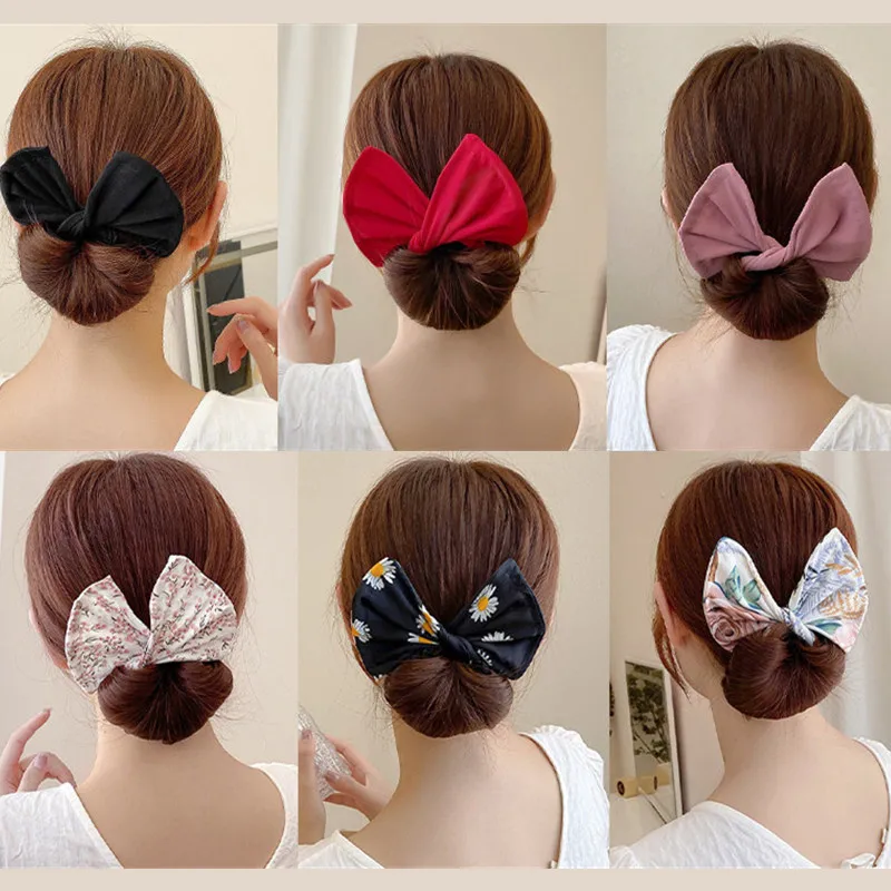 Haarspange mit Schleife für Damen & Mädchen | Charmantes Accessoire für Zopf & Half-Up | Schnell befestigt, alltagstauglich & festlich
