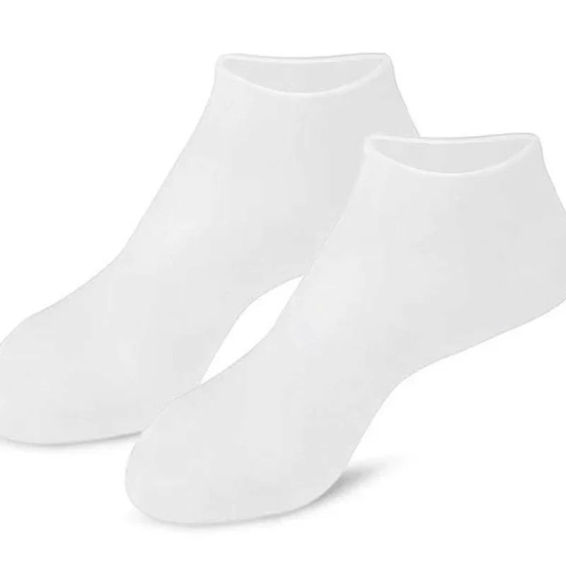 Silikon Fersensocken 1+1 Set | feuchtigkeitsspendend & wiederverwendbar | für weiche, glatte Füße | elastisch & rutschfest