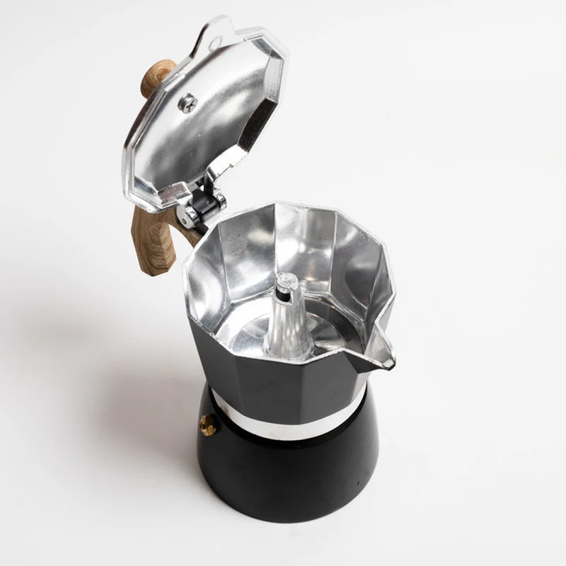Coffee Culture 3-Cup (30ml) Stovetop Espresso Maker (Black)