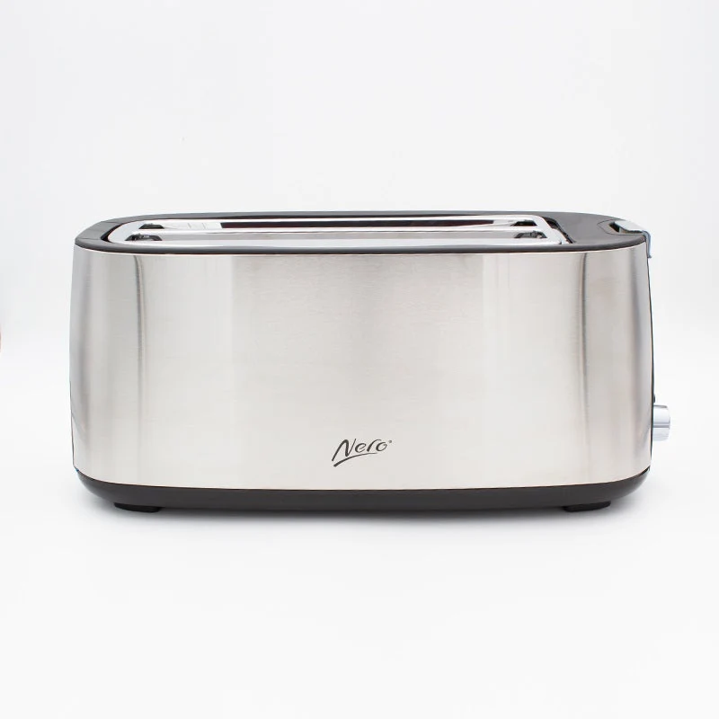 Nero 4 Slice Toaster Long Stainless Steel
