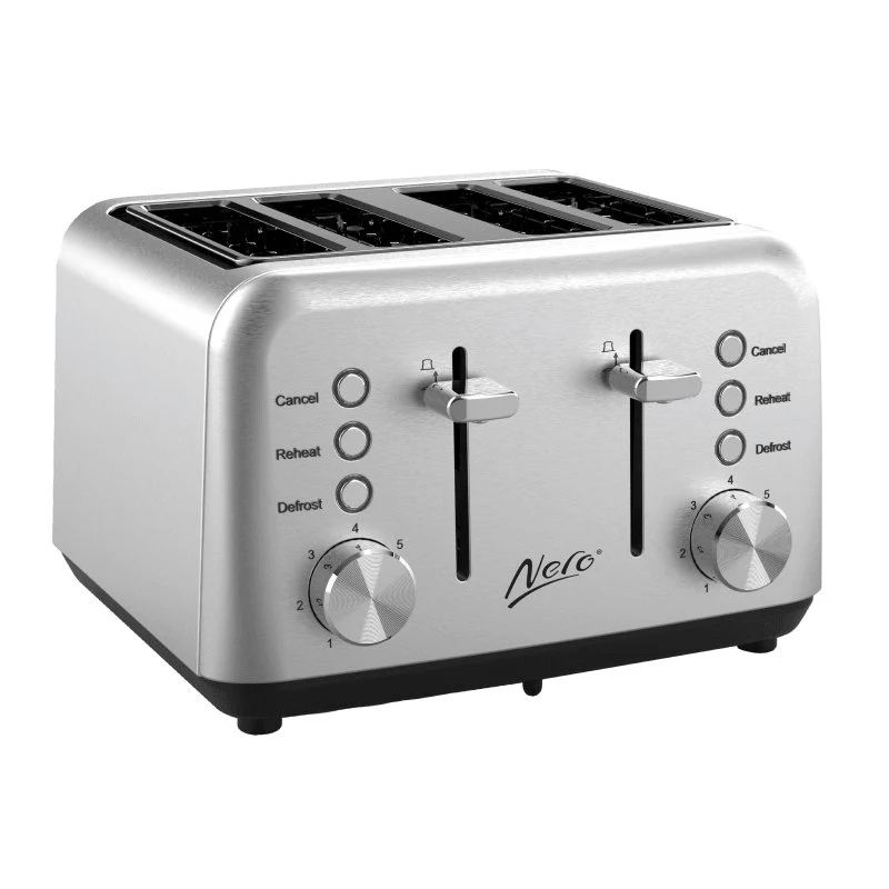 Nero Classic Stainless Steel Style Toaster 4 Slice