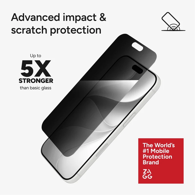 ZAGG InvisibleShield Glass Privacy XTR Screen Protector for iPhone 18 Pro