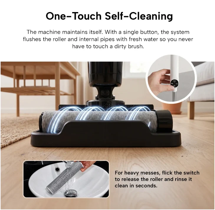 KRAPOF Cordless Hard Floor cleaner FX5 Black