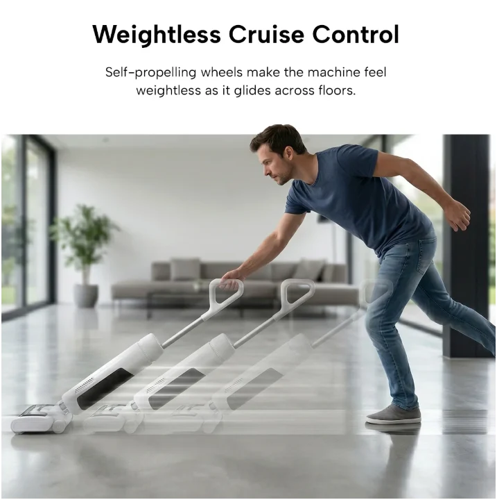 KRAPOF Cordless Hard Floor cleaner FX5 Black