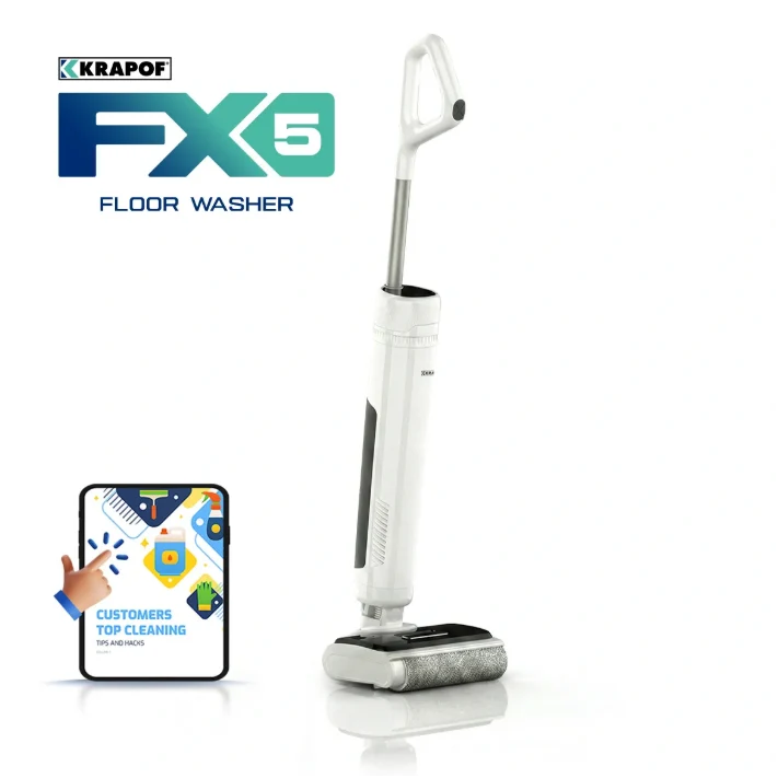 KRAPOF Cordless Hard Floor cleaner FX5 Black