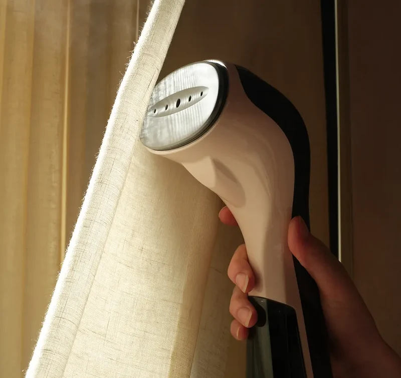 Propress MINI Hand Held Garment Steamer Iron Clothes Portable - Vintage Pink (Big Belly Tank)