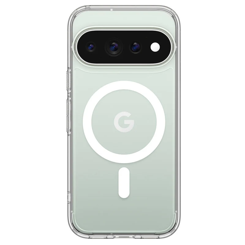 Spigen Google Pixel 11 Pro Ultra Hybrid (MagFit) Case (Clear Case / White Ring)