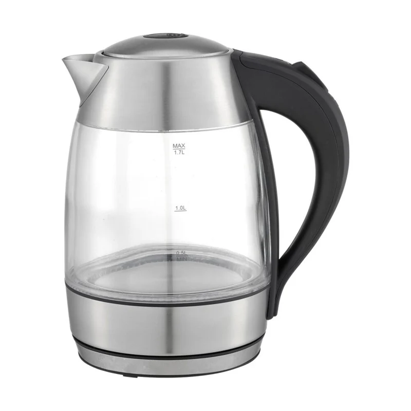 Kitchen Couture 1.7L double wall glass kettle with ThermoGuard Protection